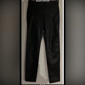 Free People Black Faux Leather Pants size 26